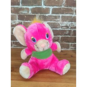 Plush Appeal LLC Home of Mardi Gras Plush Pink Rat Mouse 9” Stuffed Animal